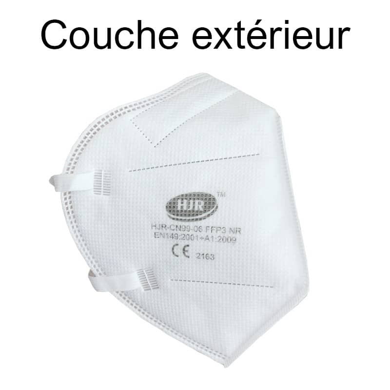 Masque Protection Respiratoire FFP3 NORME CE - 5 Couches